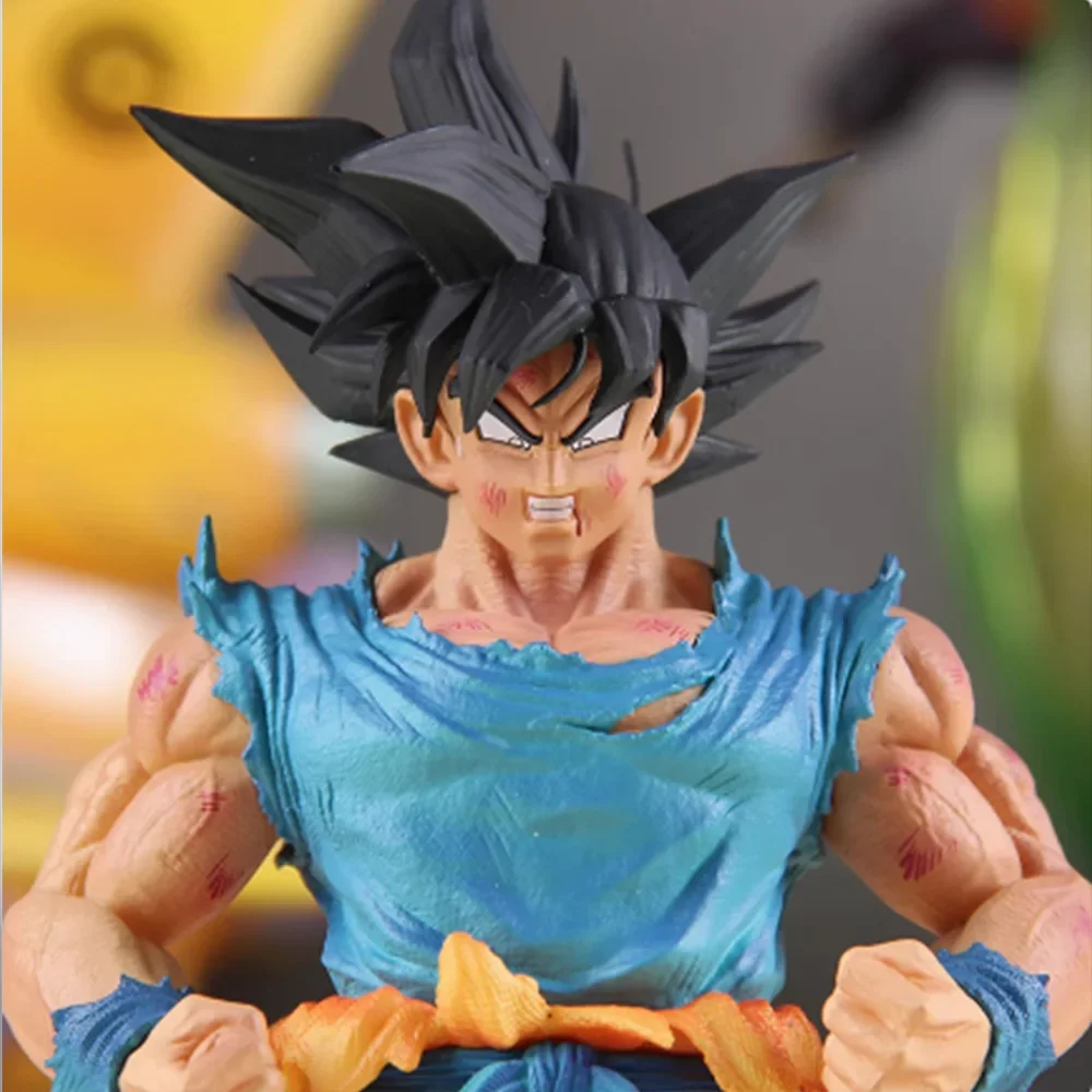 Dragon Ball Anime 27cm Son Goku personaje de pelo negro Goku Super Saiyan 1 figuras de acción estatua modelo de Pvc juguetes de colección Custon