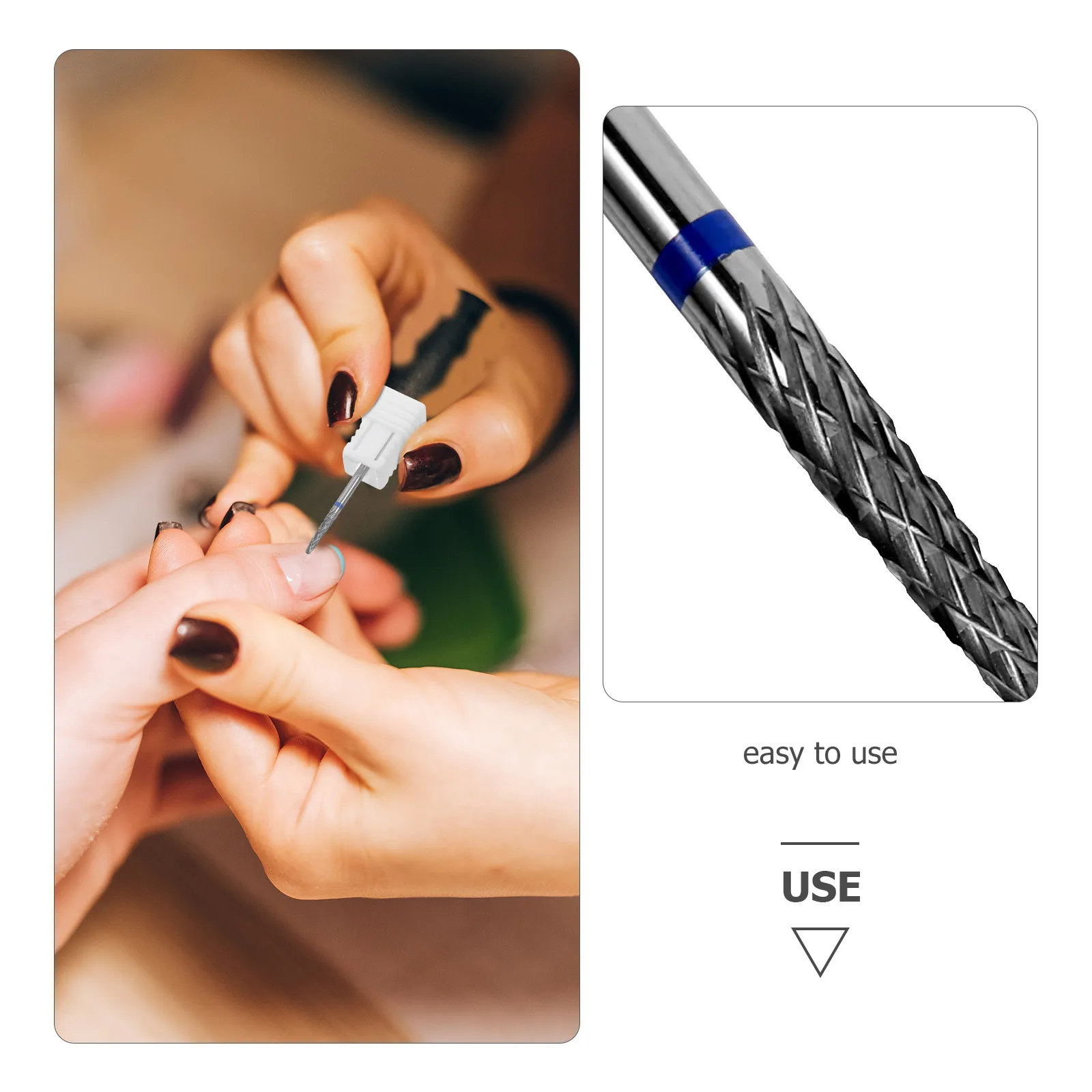 

Nail Art Drill Bits Metal Manicure Supplies for Girls Acrylic Nails Polishing Cleaning Peeling Home Salon Nail Bits