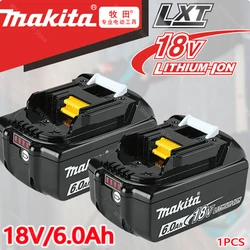 100% original Makita 18V 6.0Ah Rechargeable Battery Makita 18V BL1830 BL1830B BL1840 BL1840B BL1850 BL1850B Power Tools Battery