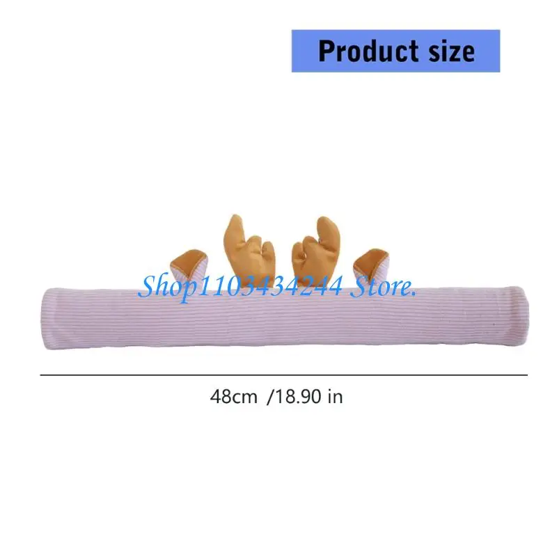  Soft Corduroy Baby Strollers Handle Protector Sleeve 3D Cartoon Sound For Fun