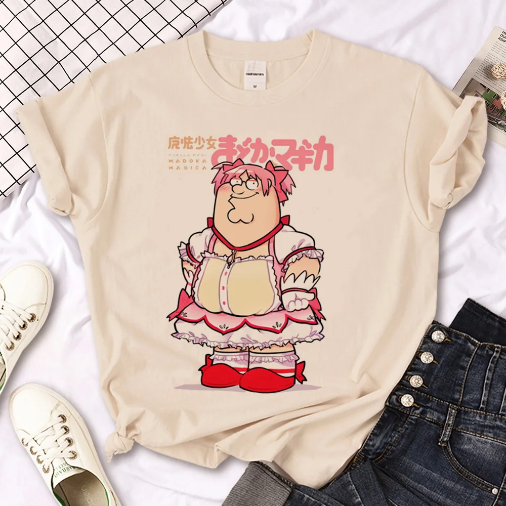 

Puella Magi Madoka Magica t-shirts women harajuku summer Japanese Tee girl Japanese 2000s clothes