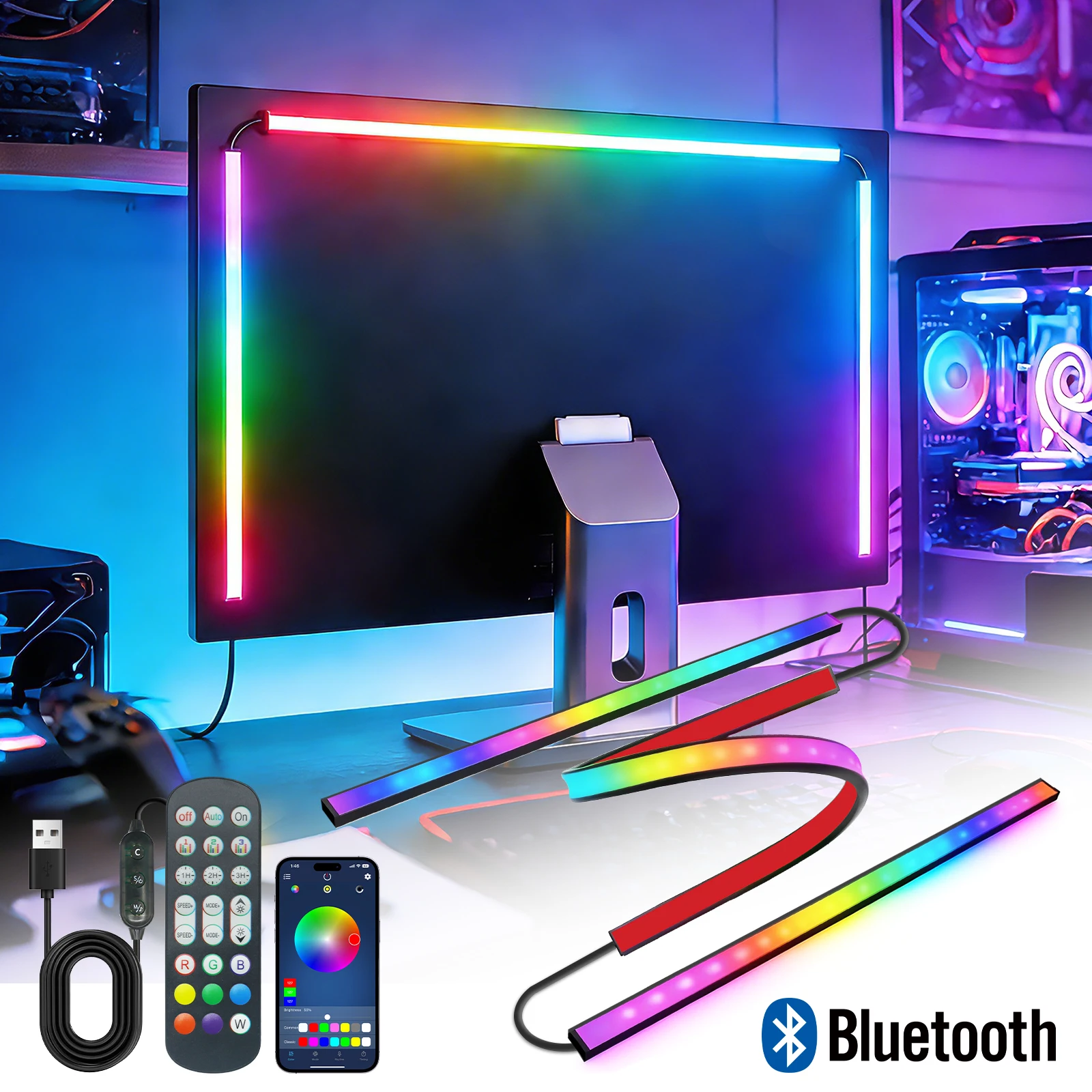 Bluetooth APP Kontrolü RGB Mon - Led Strip Lights incelemesi ve fiyatı
