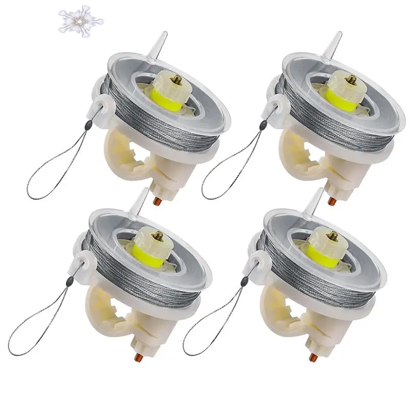 

12-Gauge Trip Wire For Security And Perimeter Alarms - 85Ft Line With Reusable Reel, Pack Of 4