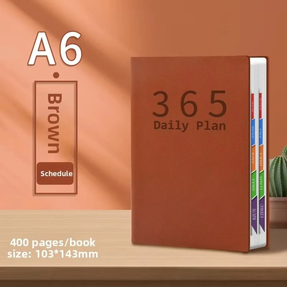 

Portable 2026 Schedule Book with Calendar A6 Notebook Efficiency Manual Diary Weekly Planner School Office Supplies
