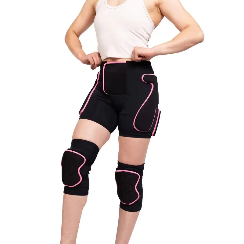 Snowboard Ski 3D Hip Butt Knee Guard Impact Pad Skiing Shorts Pants Knee Guards Protection Pad for Skate Ice Skating
