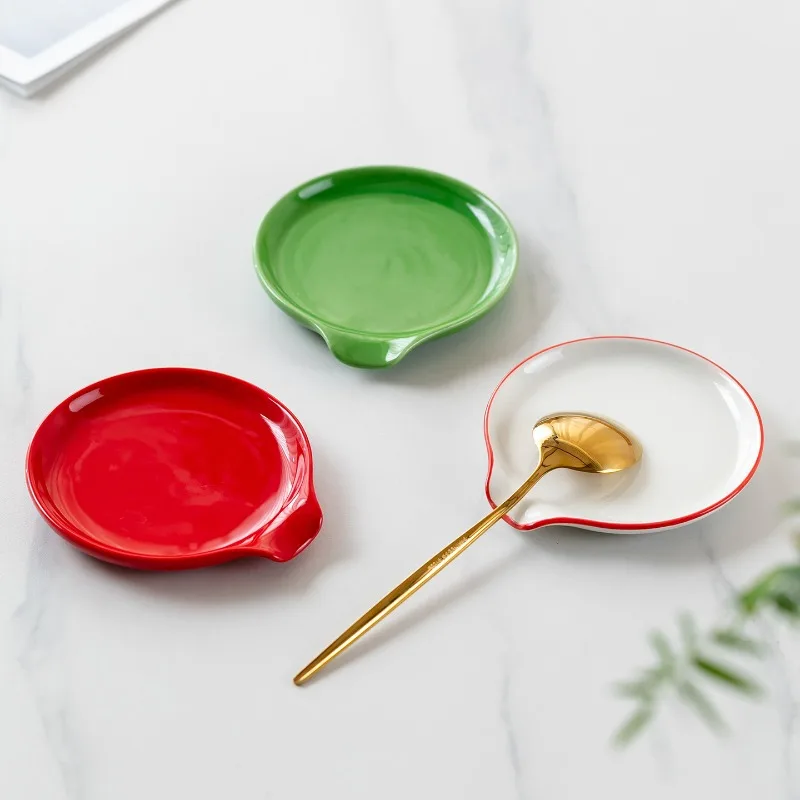 1pc Coffee Spoon Tray Stove Top Kitchen Utensils Countertop Spatula Spoon Holder Home Decoration Accessories