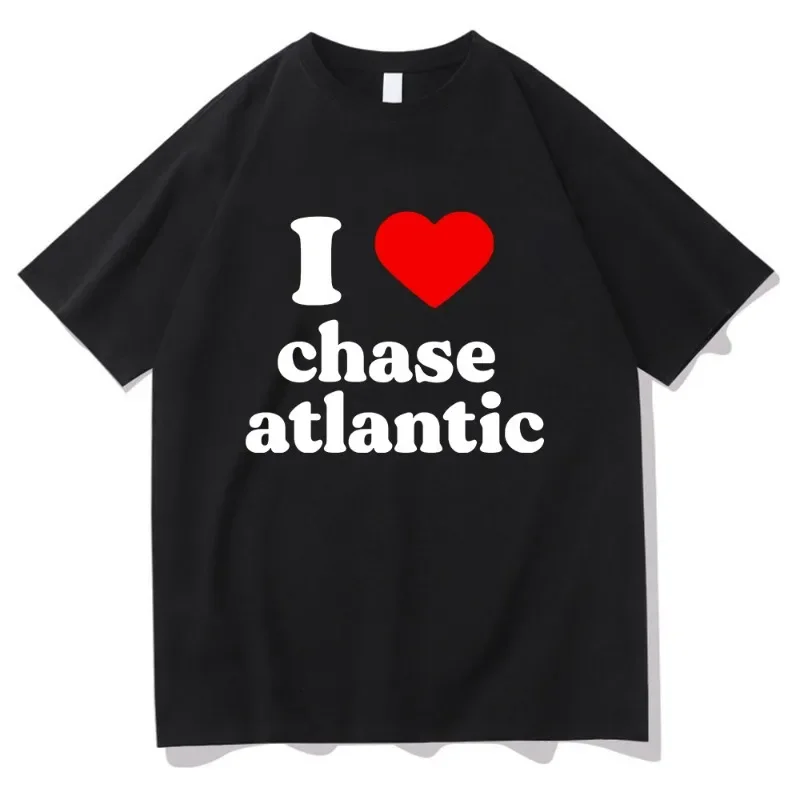 I Love Chase Atlantic Tshirt Vintage Cool women Clothing Harajuku Clothes Unisex Tops Clothes Graphic T Shirts Tops