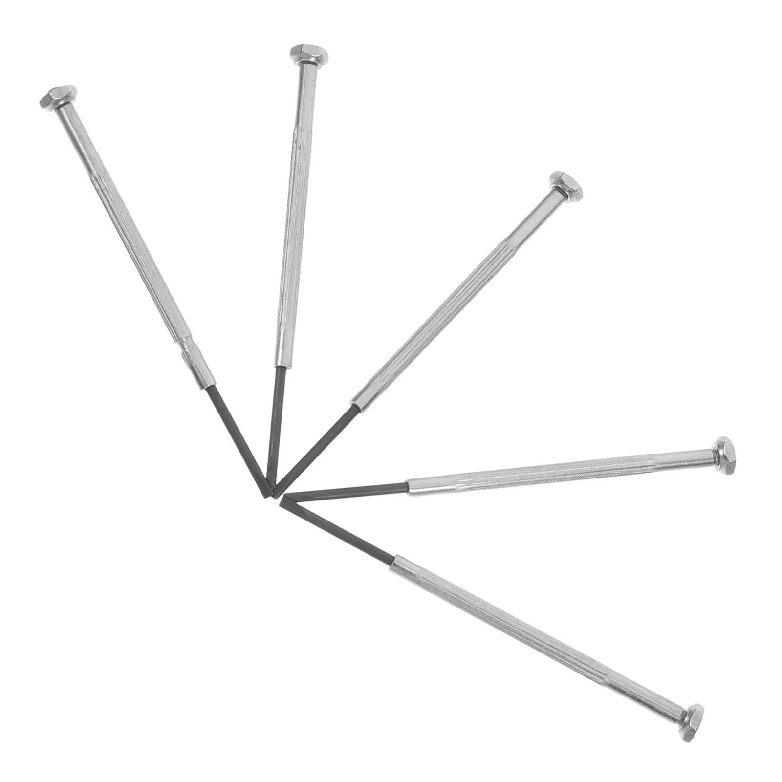 5 pezzi strumenti di riparazione per strumenti a fiato cacciaviti a testa piatta in metallo compatti per flauto clarinetto sassofono piccolo