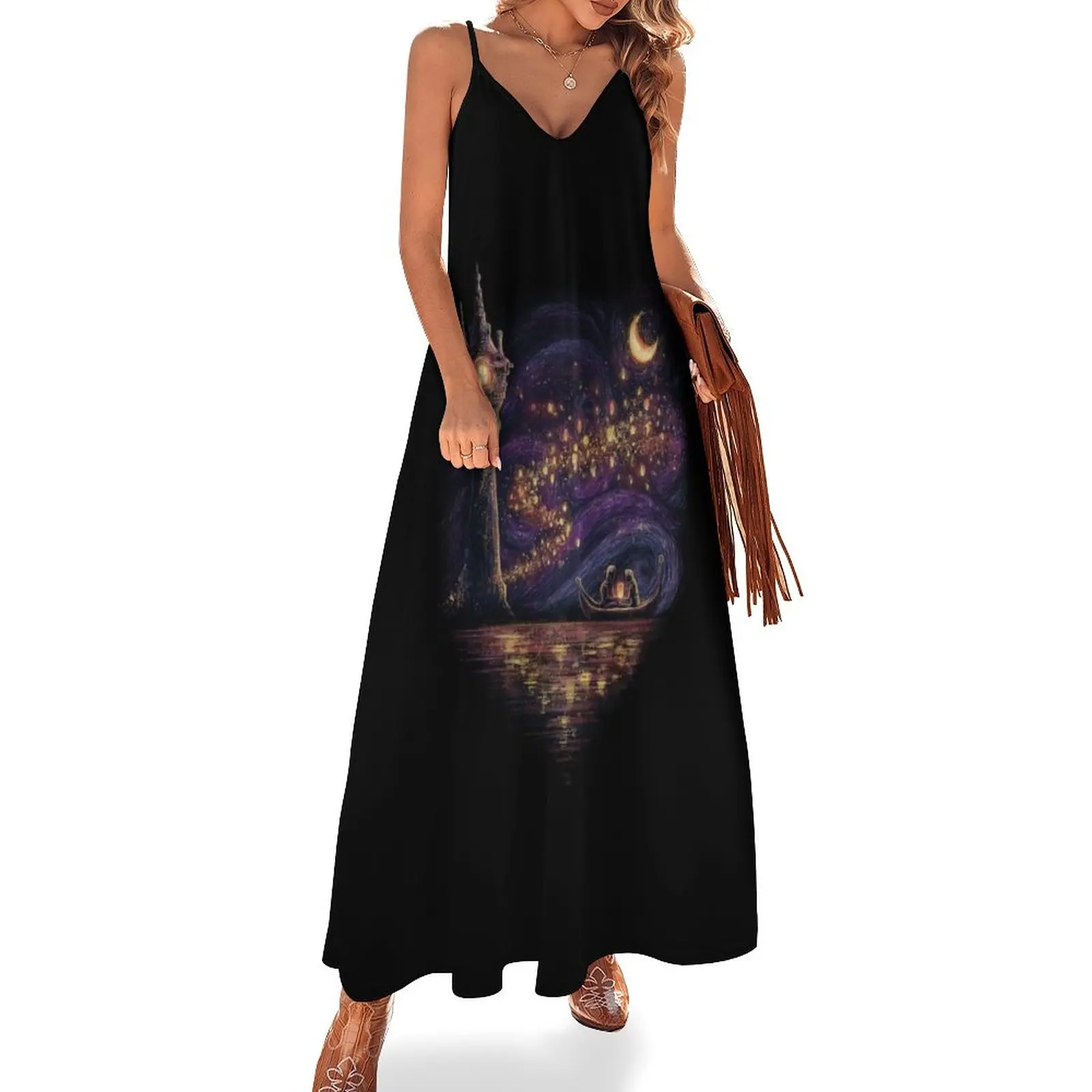 

Lanterns Of Hope Sleeveless Dress long dress women summer woman dress birthday for women