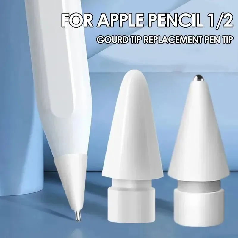 4/1Pcs Anti-slip Pencil Tips for Apple Pencil 1st 2nd Generation Wear Resistant Replacement Tip Spare Pen Nib for iPencil 1/2