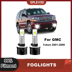 2x Car LED Fog Light Bulbs HID White Replacement For GMC Yukon 2001-2006 Sierra 1500 2001-2002 Sierra 2500 HD 2001 2002 Pickup