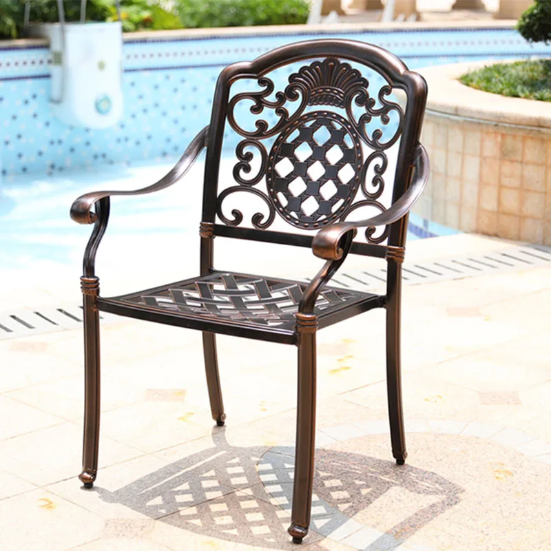 

Garden Metal Kitchen Dining Chairs Outdoor Terrace Gamer Lounge Dining Chairs Floor Cafe Dresser Silla Comedor Loft Furniture