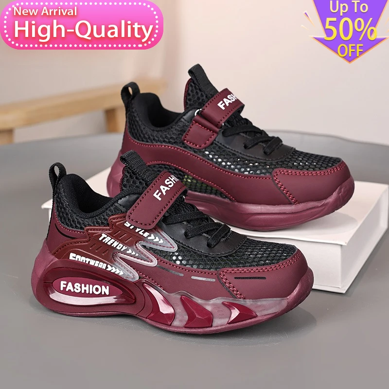 

2026 Spring New Low Cut Childrens Sports Shoes Shock Absorbed Campus Soft Running Shoes Fashionable and Stable Casual Shoes