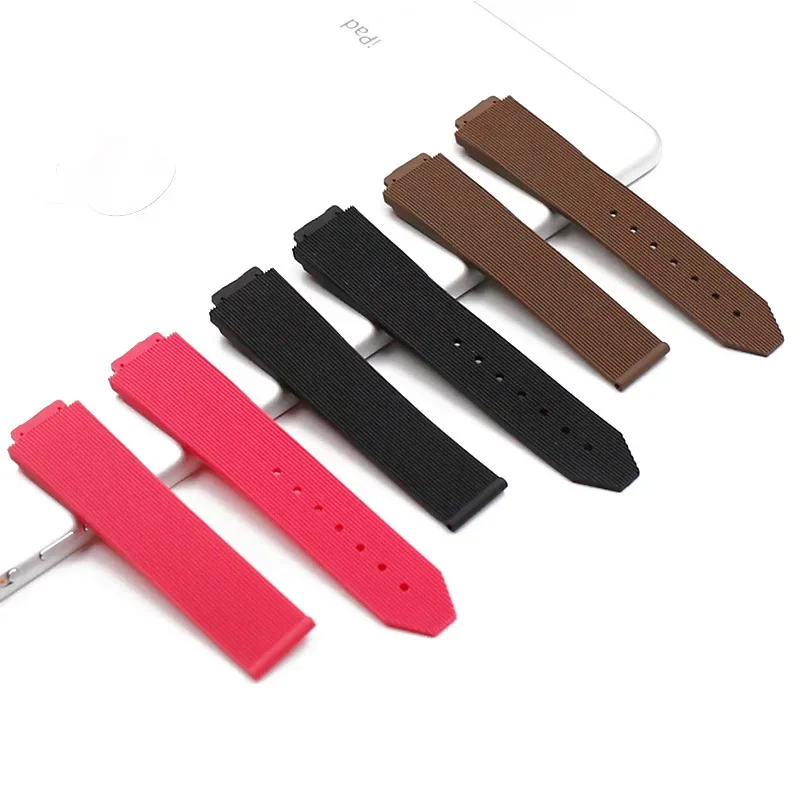 

Watch accessories for HUBLOT rubber strap waterproof silicone multi-color convex 21mm-15mm Women's watch band