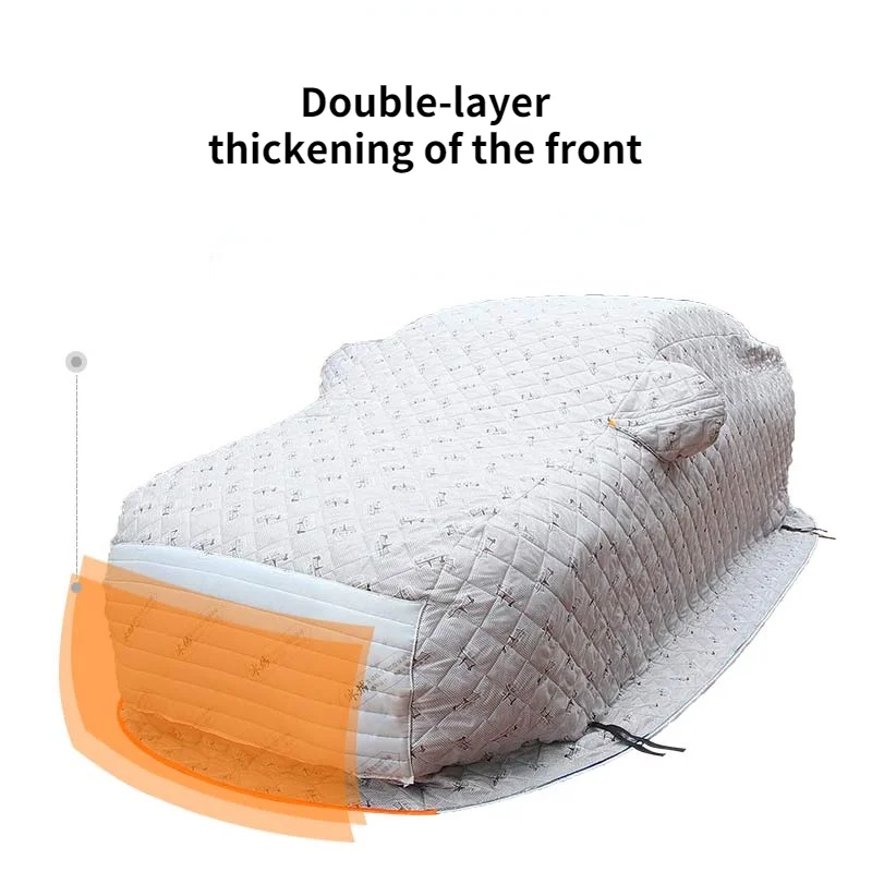 

Winter Thickening Car Lint Car Clothing Car Cover Antifreeze Cold Proof Super Thick Flame Retardant Warm Quilt Customization