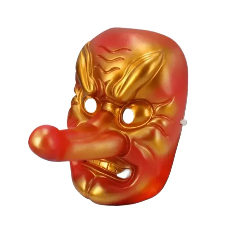 لعب الأدوار الجديدة كيميتسو نو يابا أوروكودا كيكوزو كونجي قناع أحمر أنيمي اكسسوارات الأنف الطويل قناع حفلة الهالوين