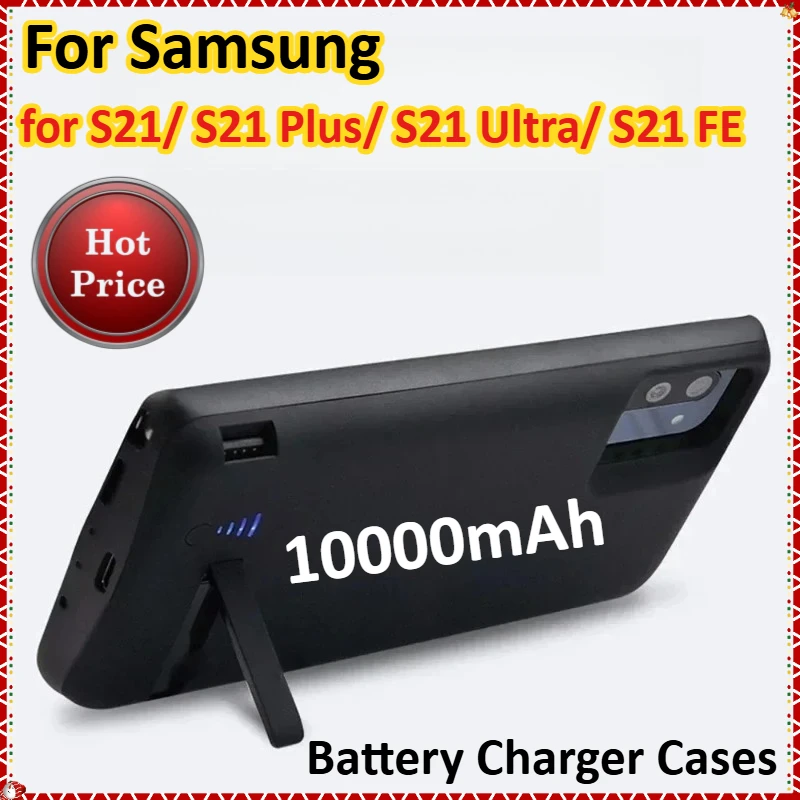 

10000mAh S21 Battery Charger Case for Samsung Galaxy S21 Ultra Portable Extended Charging Case for Galaxy S21 Plus Fe Power Bank