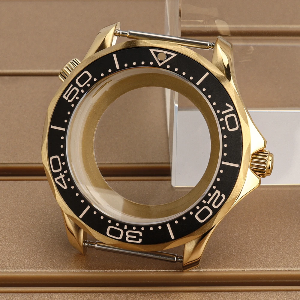 

41mm NH35 Waterproof Watch Case Transparent Back Sapphire Glass For Mod Seamaster 300 NH34 NH35 NH36 NH38 Movt Watch Accessories