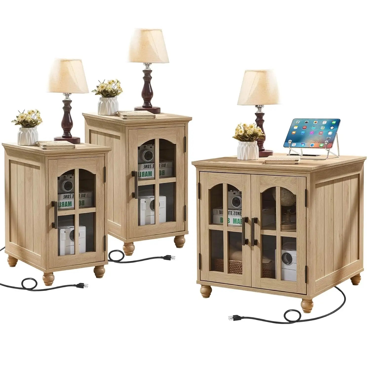 End Table Set 3 with Charger 18