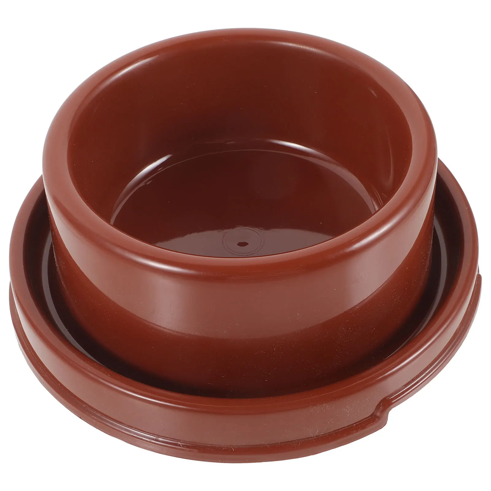 

Plastic Pet Bowl For Cats Dogs, Divided Design Food Holder, Anti-Slip Durable Feeding Bowl, Easy Clean Puppy Feeder,