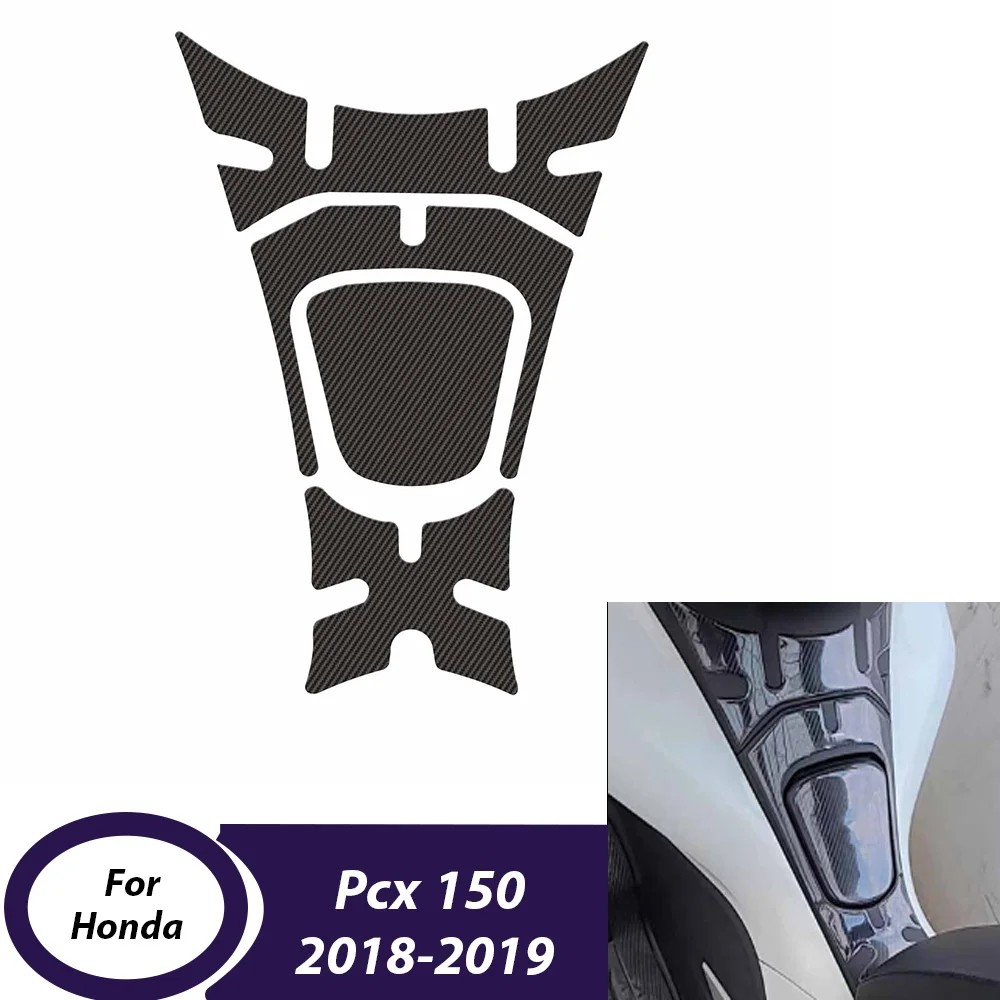 

For Honda Pcx150 2018 2019 3D Motorcycle Fuel Tank Pad Protection Sticker 5D Carbon Fiber Scooter Decal Motor Accessories