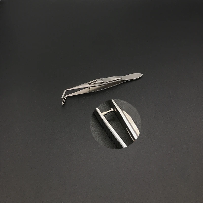 Stainless Steel Elbow Left And Right Locking Micro-Auxiliary Clamping Tweezers