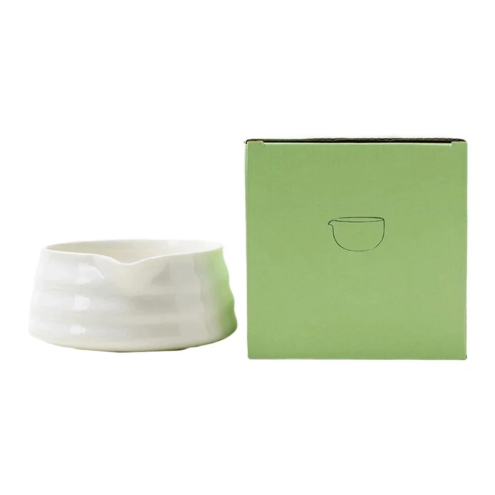 Japanese Traditional Matcha Bowl Featuring Pouring Spout Handcrafted to Support Authentic Matcha Preparation and Enjoyment