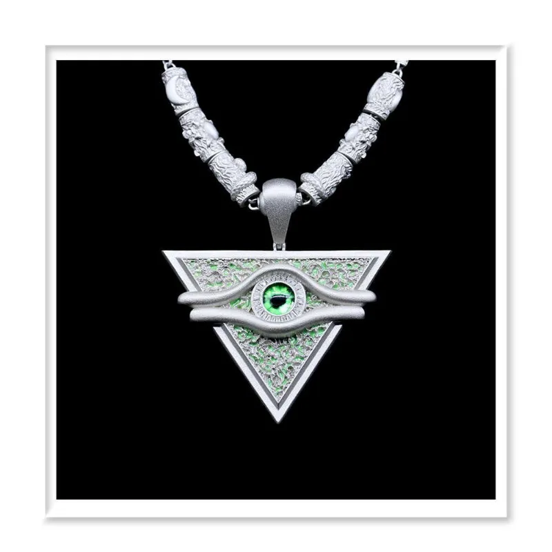 

Duel Monsters Yu-Gi-Oh! Anime Peripherals Millennium Building Blocks Retro Style Delicate Hip Hop Accessories Pendant Necklace