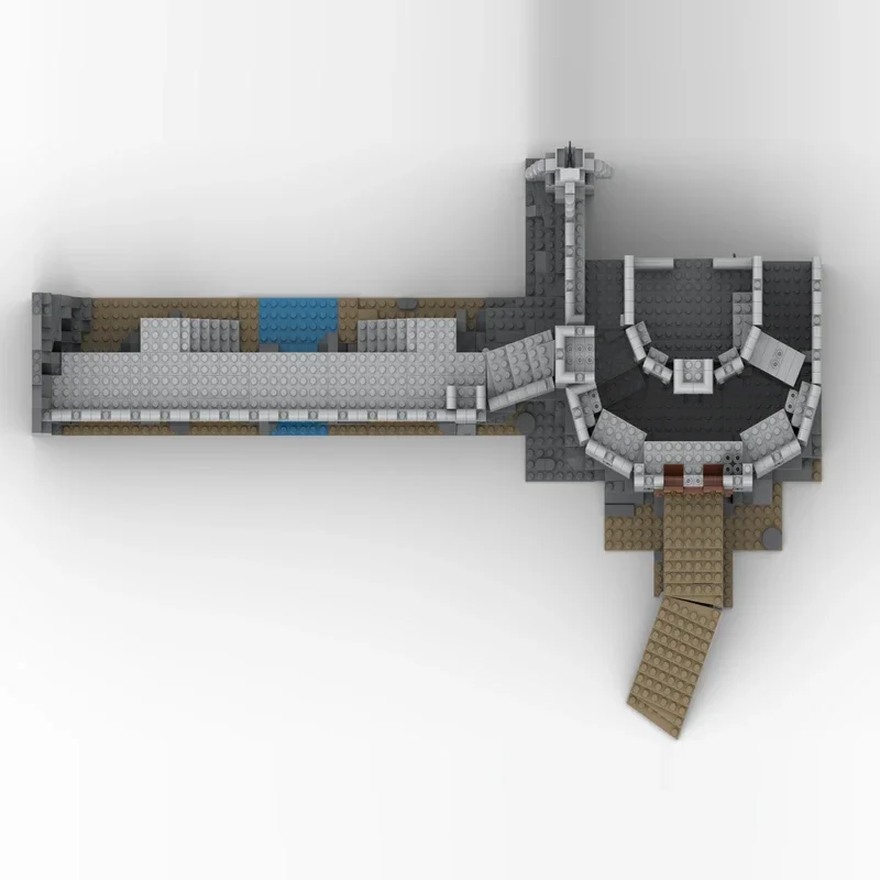 Die Ringe Film Helms Deep MOC Bausteine Architektur Schloss Modell DIY Montage Technologie Ziegel Sammlung Spielzeug Geschenke