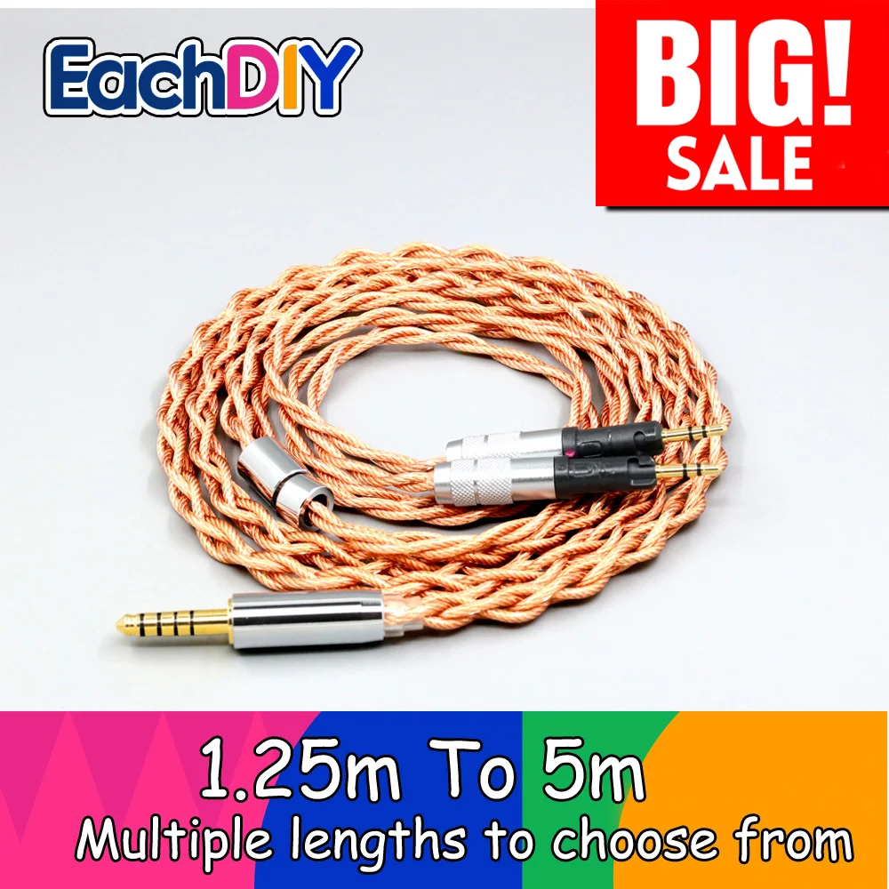 Graphene 7N OCC Shielding Coaxial Mixed Earphone Cable For Audio-Technica ATH-R70X R70X Headphone LN008028