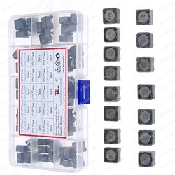 75pcs/Box 12*12*7mm SMD Power Shielded Inductance kit 2.2/3.3/4.7/6.8/10/22/33/47/68/100/220/330-680UH 1mH