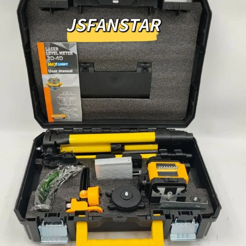 

Самовыравнивающийся ротационный лазерный нивелир 4D, 16 линий, крестообразный, 50 метров, со штативом