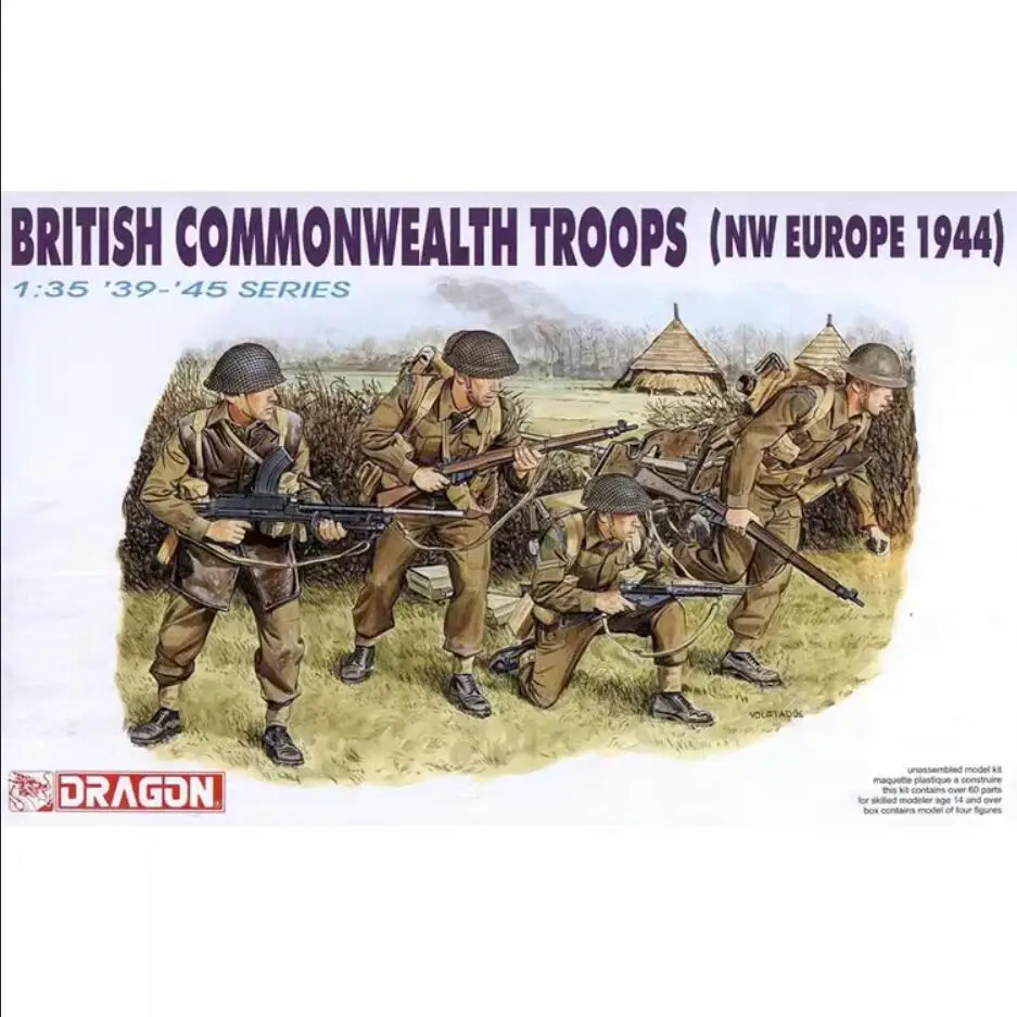 

DRAGON 6055 1/35 British Commonwealth Troops (NW Europe 1944) (Plastic model)