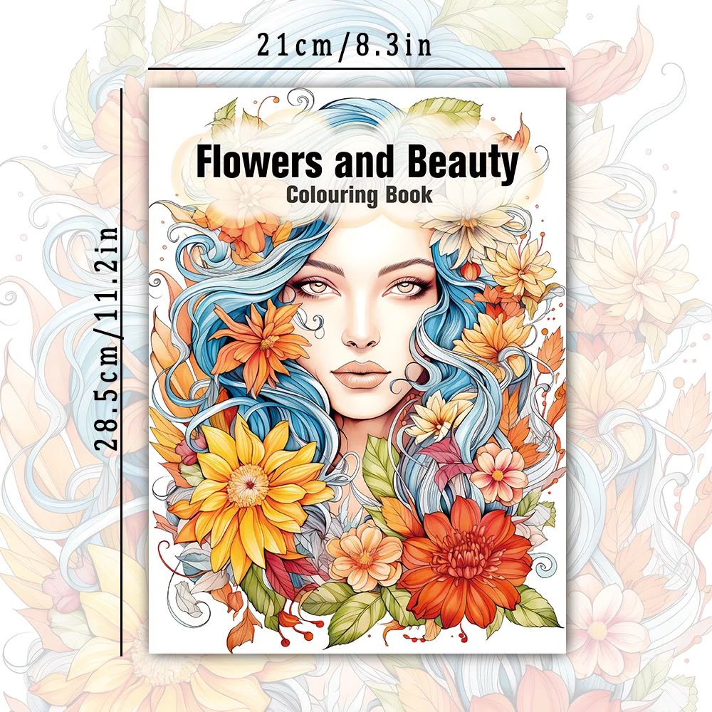 1pc, Adult Coloring Book, Teenagers Coloring Book, 30 Different Patterns, 100gsm Thick Paper, Relieve Stress, Birthday Gift