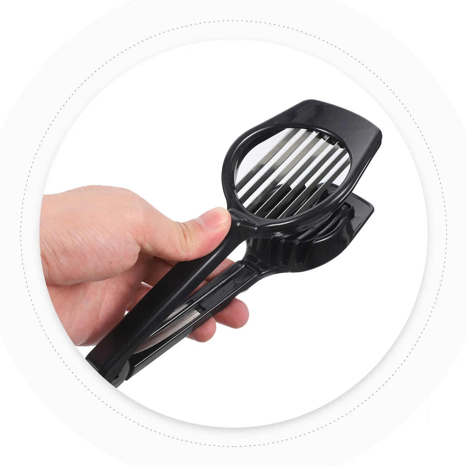 Stainless Steel Egg Slicer Multifunctional Food Cutter for Boiled Eggs Strawberries Mushrooms and Bananas