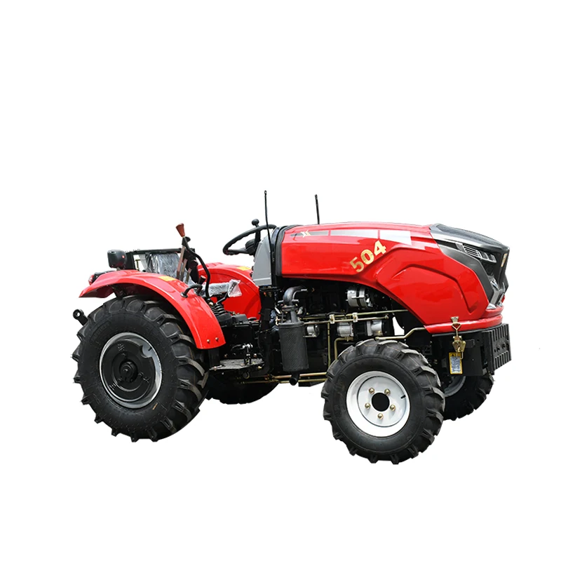High Quality 50HP Four-wheel Tractor, Large Heavy-duty Agricultural Machinery, Powerful Engine, Gear, Russian Farm