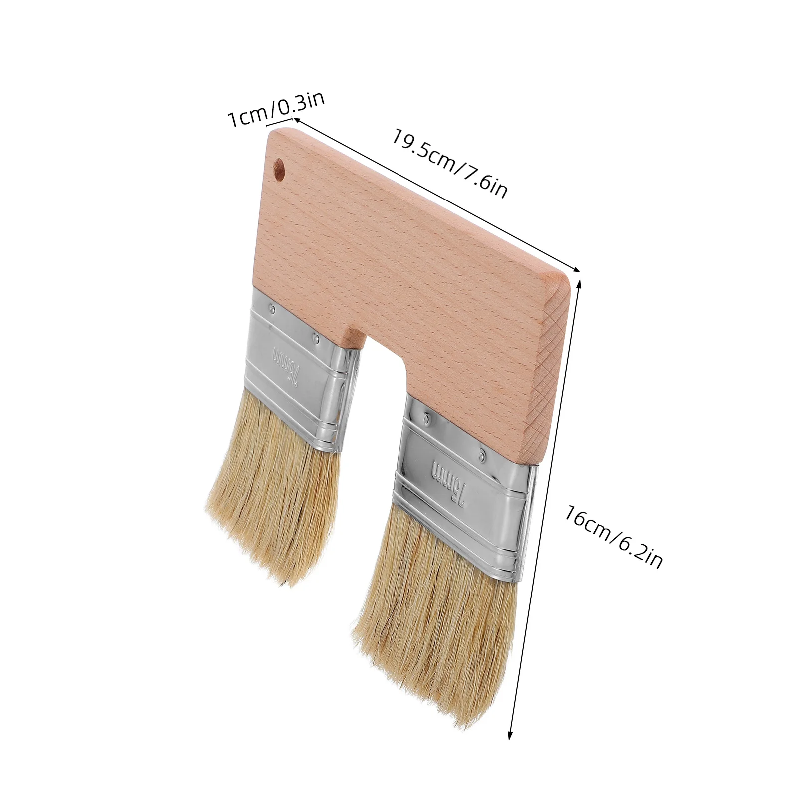 플랫 양면 아트 브러쉬 천연모 오일 아크릴 페인트용 전문가급 페인팅 도구 텍스처링 블렌딩용