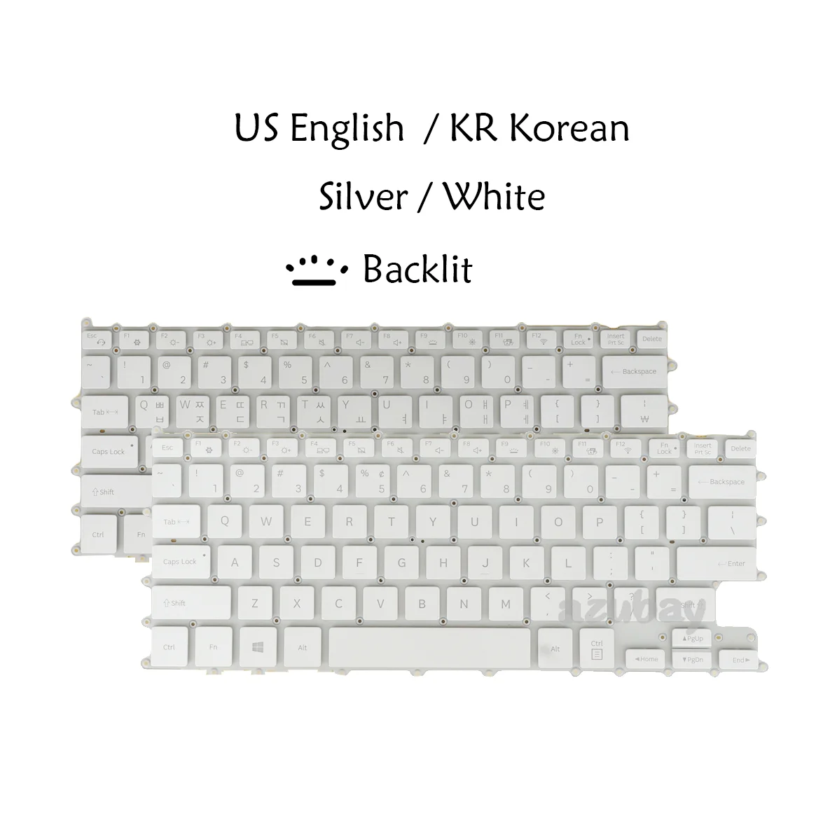 US angielski koreański Laptop klawiatura dla Samsung NP930QAA NT930QAA NT930QBE 930QBV NP900X3N 900x 3n BA5904164B BA5904164A, podświetlany srebrny/biały