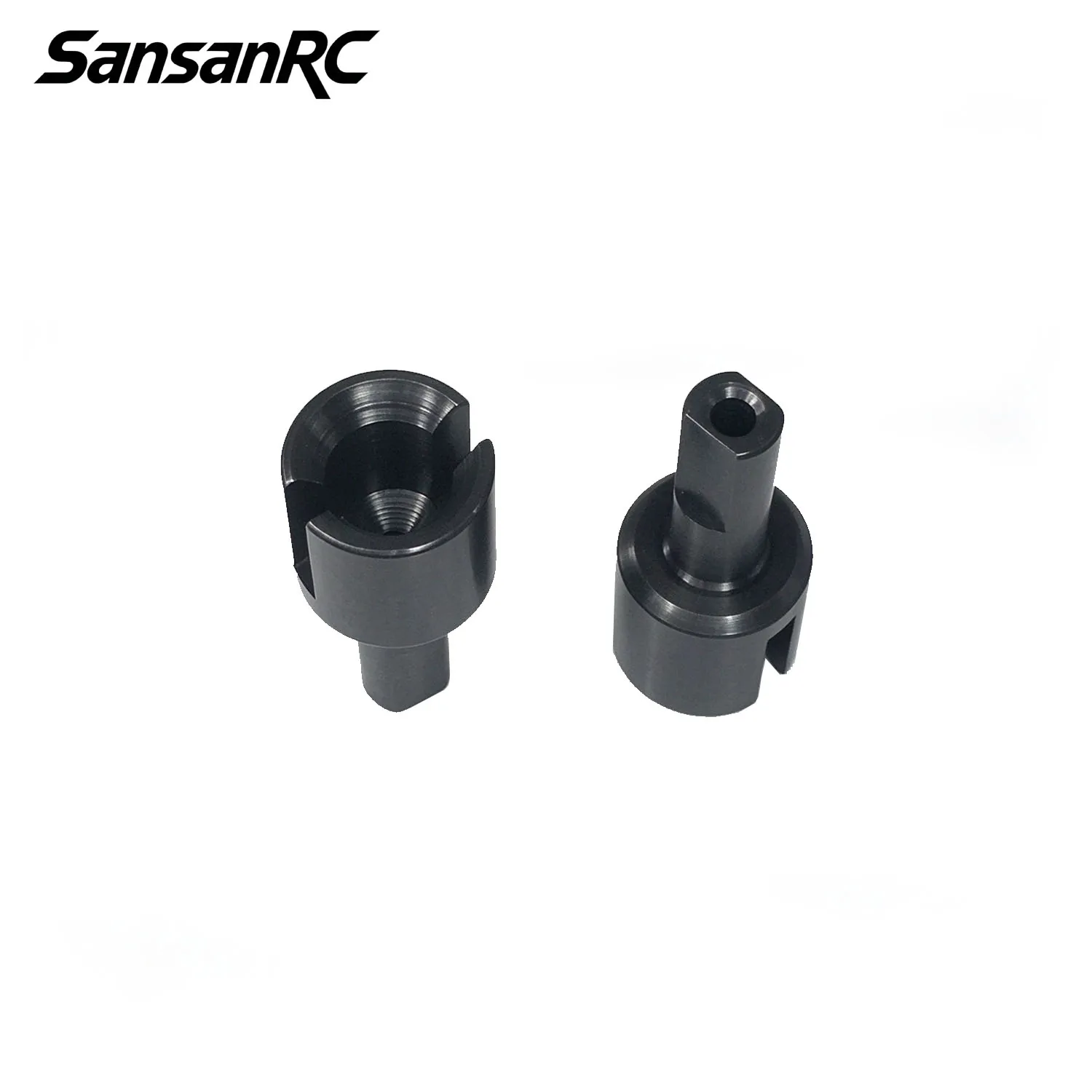 SansanRC 2Pcs Steel Gearbox Joint Diff Drive Cup for Tamiya TT02 1/10 RC Drift Car Upgrade Parts Accessories