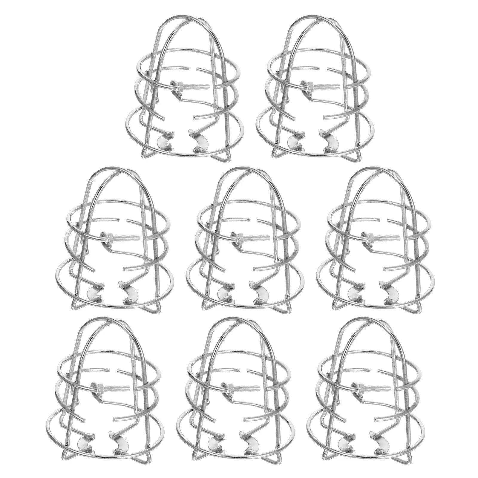 8 Pcs Sprinkler Cover Tool Extinguishing System Bracket Protection Fire Covers for Ceiling Cap Protectors Guard Silver view 4
