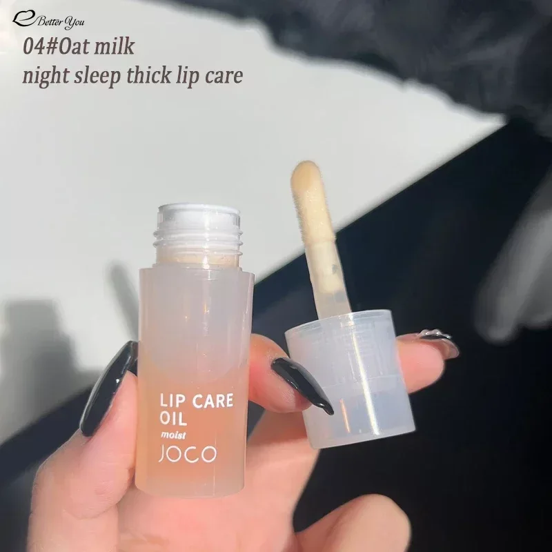 Lip Oil Glass Lip Gloss Fragrance Non-sticky Moisturizes Lip Tint Lip Plumper Lip Care Serum Primer Transparent Big Brush Head