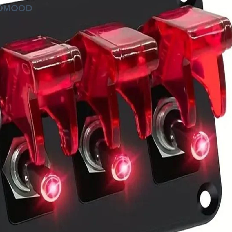 Light Toggle Rocker 24V 12V Switch Panel Racing Car Starter Ignition Start Button 20A Fuse Accessories For Boat Truck Trailer RV