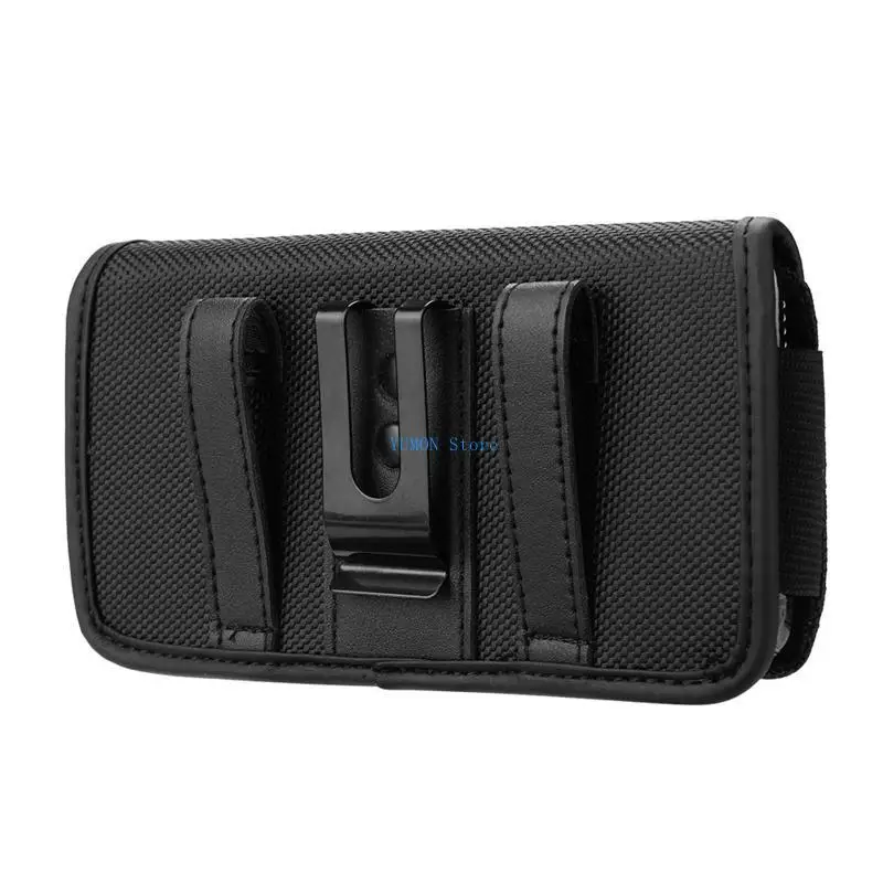 

D0UD Men Vintage Waist Bag Oxford Cloth Phone Sport Belt Hip Belt Holster Wallet Carry for Case Purse