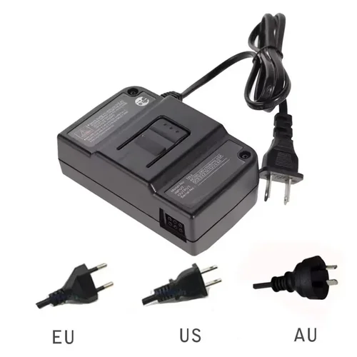 Imagen 2 del producto Fuente de alimentación para adaptador de CA de repuesto N64, fuente de alimentación y Cable de vídeo compuesto AV, cargador de carga, fuente de alimentación