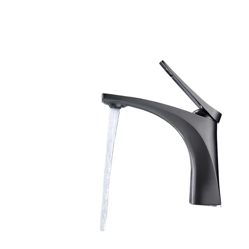 

Engineering hotel household single-handle hot and cold basin faucet, bathroom all-copper basin faucet