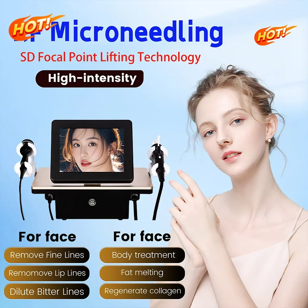

Professional RF Microneedling Device Fractional System for Scar Reduction Anti-Aging Skin Rejuvenation Pore Minimizing