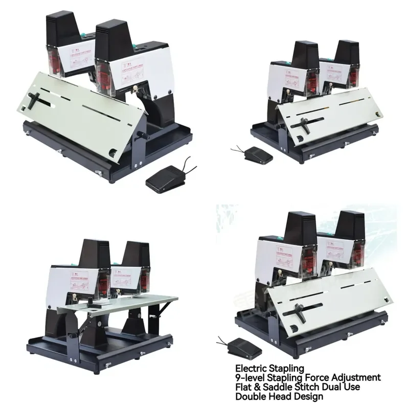 2026 hot sale Anti-jam Heavy Double Stapler for Document & Magazine Continuous Binding