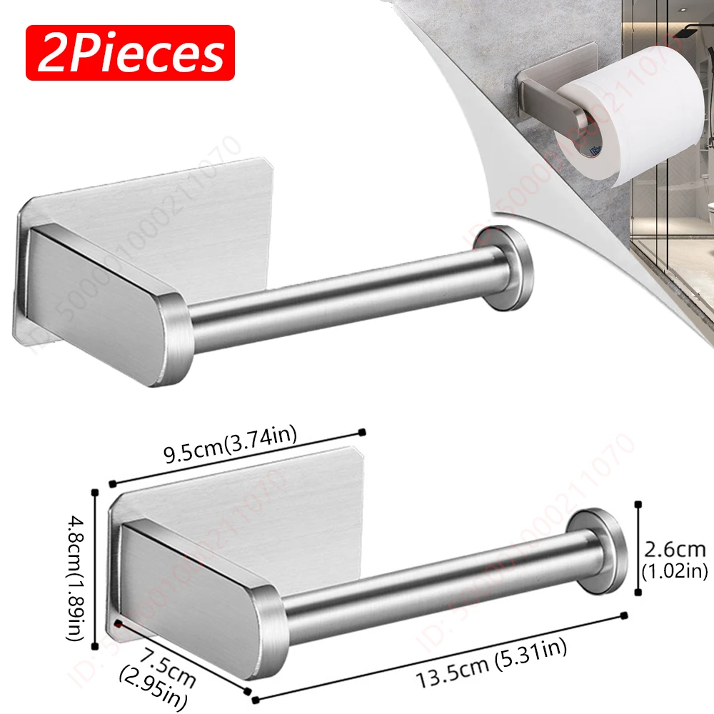 1 ~ 2PCS Toiletpapierrek Badkamer Papieren Handdoekhouder Lijm Absorberende Papierdispenser WC Keuken Hardware Opslag Accessoires