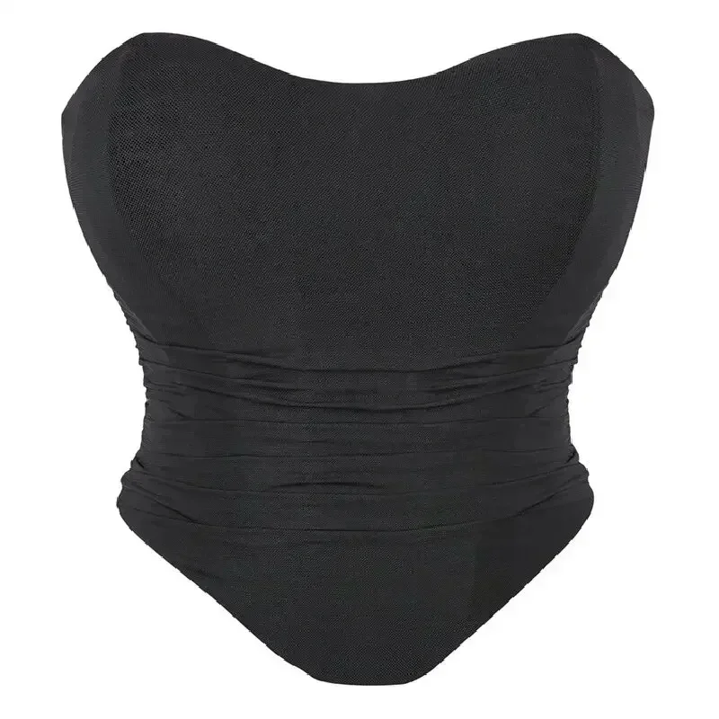 

Corset Crop Top Women Overbust Sexy Lingerie Body Shaper Short Torso Underwear Female Bustier Top