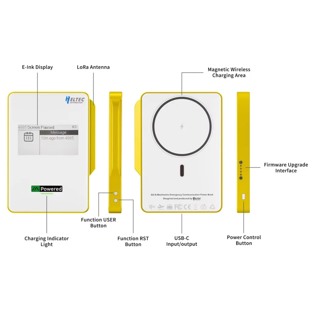 헬텍 메쉬포켓 Qi2 마그네틱 보조배터리 5000/10000mAh 15W 무선 고속 충전 (메쉬스타틱 메쉬코어 아이폰 안드로이드용) ﻿ ﻿